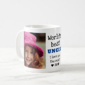 Mug Meilleur Oncle du monde vous aime le plus 2 photo  (Devant gauche)