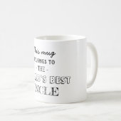 Mug Meilleur oncle est ici (Devant droit)
