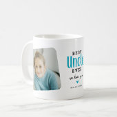 Mug Meilleur ONCLE Ever 2 photo cadeau mignon (Devant gauche)