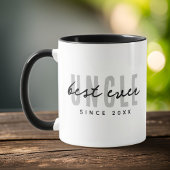 Mug Meilleur Oncle jamais moderne Élégante Fête des pè