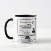 Mug Meilleur Optométriste Drôle Résultat De Recherche (Gauche)