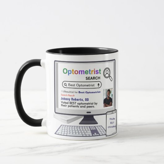 Mug Meilleur Optométriste Drôle Résultat De Recherche (Gauche)