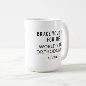 Mug Meilleur Orthodontiste Nom Professionnel Personnal (Devant droit)
