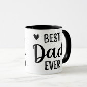 Mug Meilleur papa. (Devant droit)