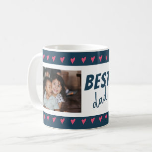 Mug Meilleur Papa 2 Photo Motif Cœur
