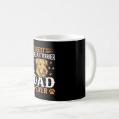 Mug Meilleur papa Airedale Terrier de tous les temps a (Devant droit)