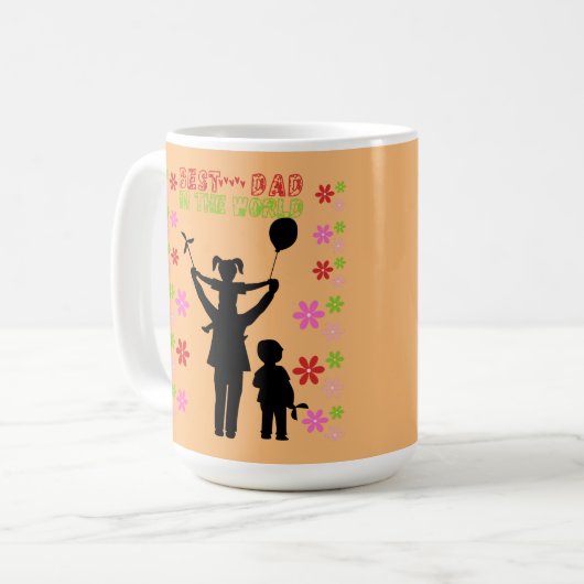 Mug Meilleur papa au monde (Devant gauche)