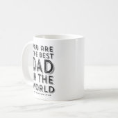 Mug Meilleur Papa Au Monde Fête des pères Rustique Noi (Devant gauche)