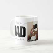 Mug Meilleur papa bonus mondial Collage photo (Devant gauche)