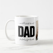 Mug Meilleur papa bonus mondial Collage photo (Gauche)