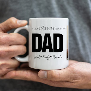 Mug Meilleur papa bonus mondial Collage photo