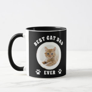 Mug Meilleur Papa Chat du Monde Photo Personnalisée