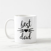 Mug Meilleur Papa Chat Visage de Chat (Gauche)