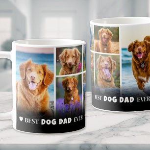 Mug Meilleur Papa Chien Ever Collage de Photos de Comp