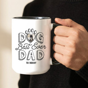Mug Meilleur Papa Chien Ever Mugue Photo d'Animal avec
