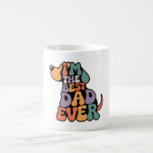 Mug Meilleur Papa Chien Graphique  (Centre)