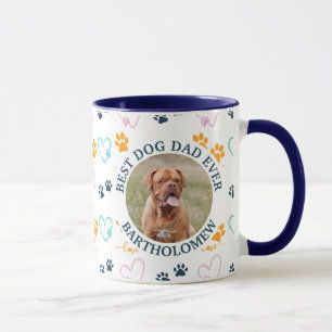 Mug Meilleur papa chien personnalisé Mastif Photo