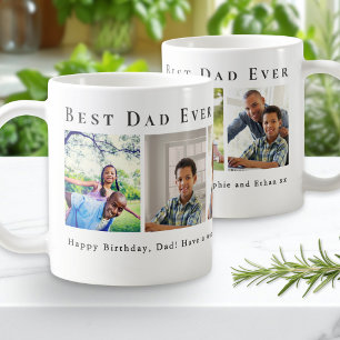 Mug Meilleur Papa Collage de 5 Photos Personnalisé