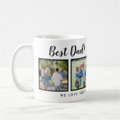 Mug Meilleur papa ! Collage de photos (Gauche)