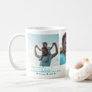 Mug Meilleur papa Collage photo à la main trois
