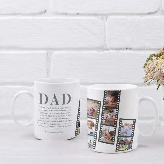Mug Meilleur papa | Collection moderne de 8 films phot