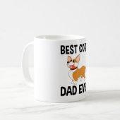 Mug Meilleur Papa Corgi Ever (Devant gauche)