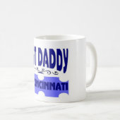 Mug Meilleur papa dans la ville de Cincinnati (Devant droit)