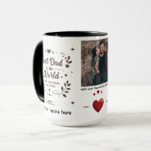 Mug Meilleur papa dans le monde - 15 oz Combo Personna (Devant gauche)