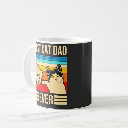 Mug Meilleur papa de chat (Devant gauche)