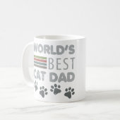 Mug Meilleur papa de chat au monde (Devant gauche)