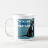 Mug Meilleur papa de chat au monde (Gauche)