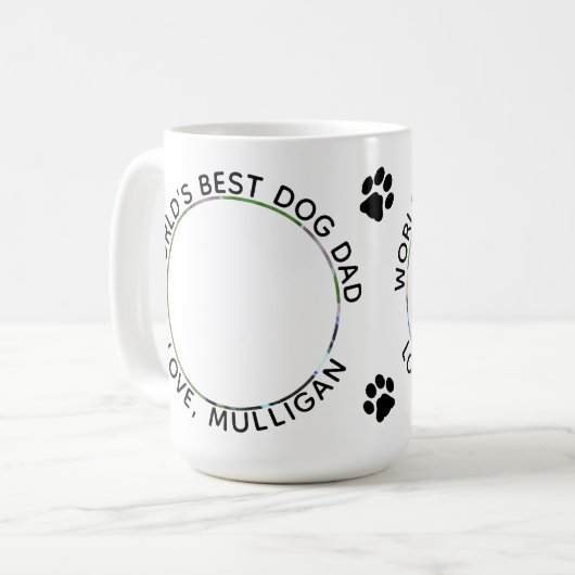 Mug Meilleur papa de chien (Devant gauche)