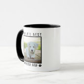 Mug Meilleur Papa de Garde au Monde Empreintes de Patt (Devant gauche)