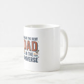 Mug Meilleur papa de l'univers conception vectorielle  (Devant droit)