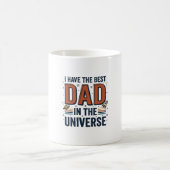 Mug Meilleur papa de l'univers conception vectorielle  (Centre)