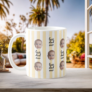 Mug Meilleur Papa De Tous Les Temps Bandes Bébé Visage