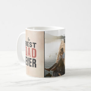 Mug Meilleur Papa de Tous les Temps Photo Aquarelle Fê