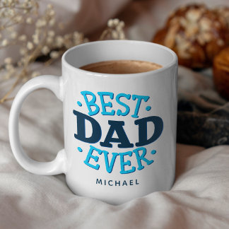 Mug Meilleur Papa de Tous les Temps Typographie Rétro