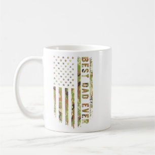 Mug Meilleur Papa de Tous Patriot US Camouflage Drapea