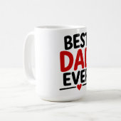 Mug Meilleur papa du monde (Devant gauche)