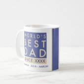 Mug Meilleur papa du monde (Devant gauche)