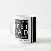 Mug Meilleur papa du monde (Devant gauche)