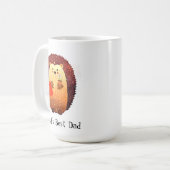 Mug Meilleur papa du monde animal de hérisson mignon (Devant gauche)