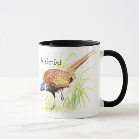 Mug Meilleur papa du monde, Bague Phéasant à cou, Oise (Droite)