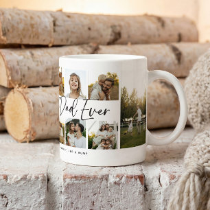 Mug Meilleur Papa du Monde Cadeau de 10 Photos Collage