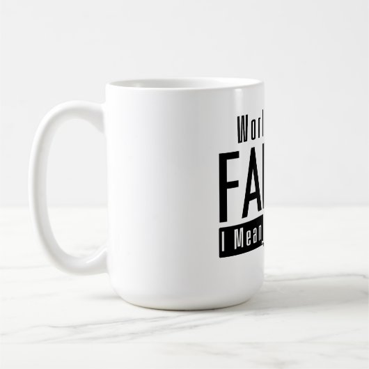 Mug Meilleur papa du monde - Cadeaux, citations et cél (Gauche)