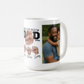 Mug Meilleur Papa du Monde Collage Photo Personnalisé (Devant droit)