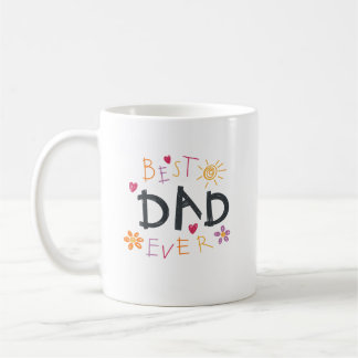 Mug Meilleur papa du monde monogramme nom
