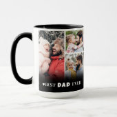 Mug Meilleur Papa du Monde Personnalisé Photo Collage  (Gauche)