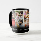 Mug Meilleur Papa du Monde Personnalisé Photo Collage  (Devant gauche)